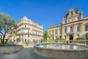 piazza della città francese di Montpellier